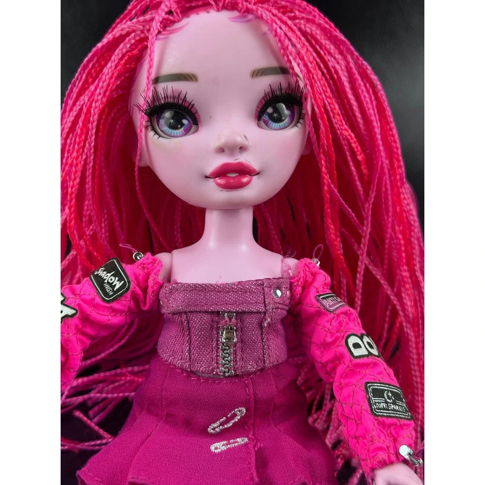 Rainbow High Shadow High Neon Shadow Pink Doll, Fashion Doll with Outfit & Boots
